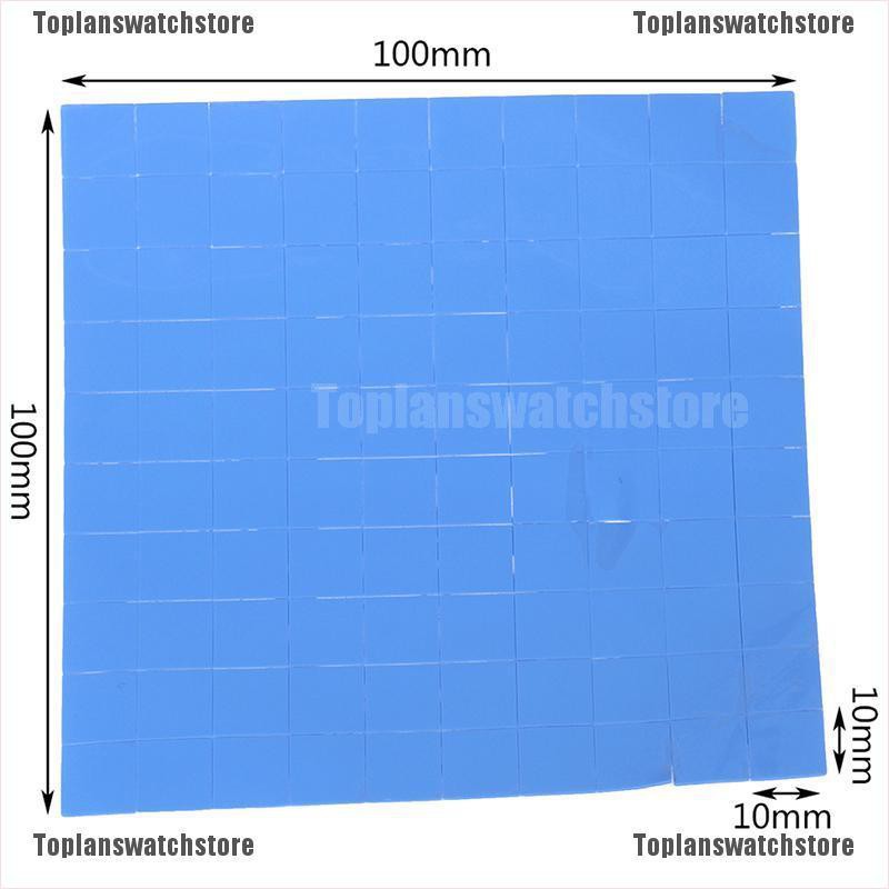 Set 100 Miếng Đệm Tản Nhiệt CPU GPU 10 * 10 * 1mm Bằng Silicon