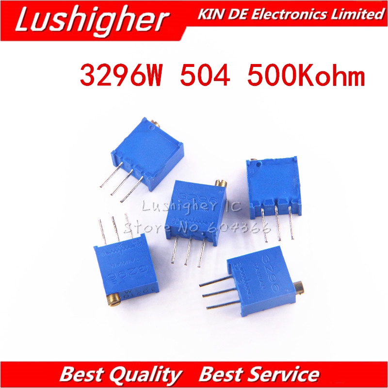 10 Chiết Áp 3296w-1-504lf 3296w 504 500k Ohm 3296w-1-504 3296w-504 W504