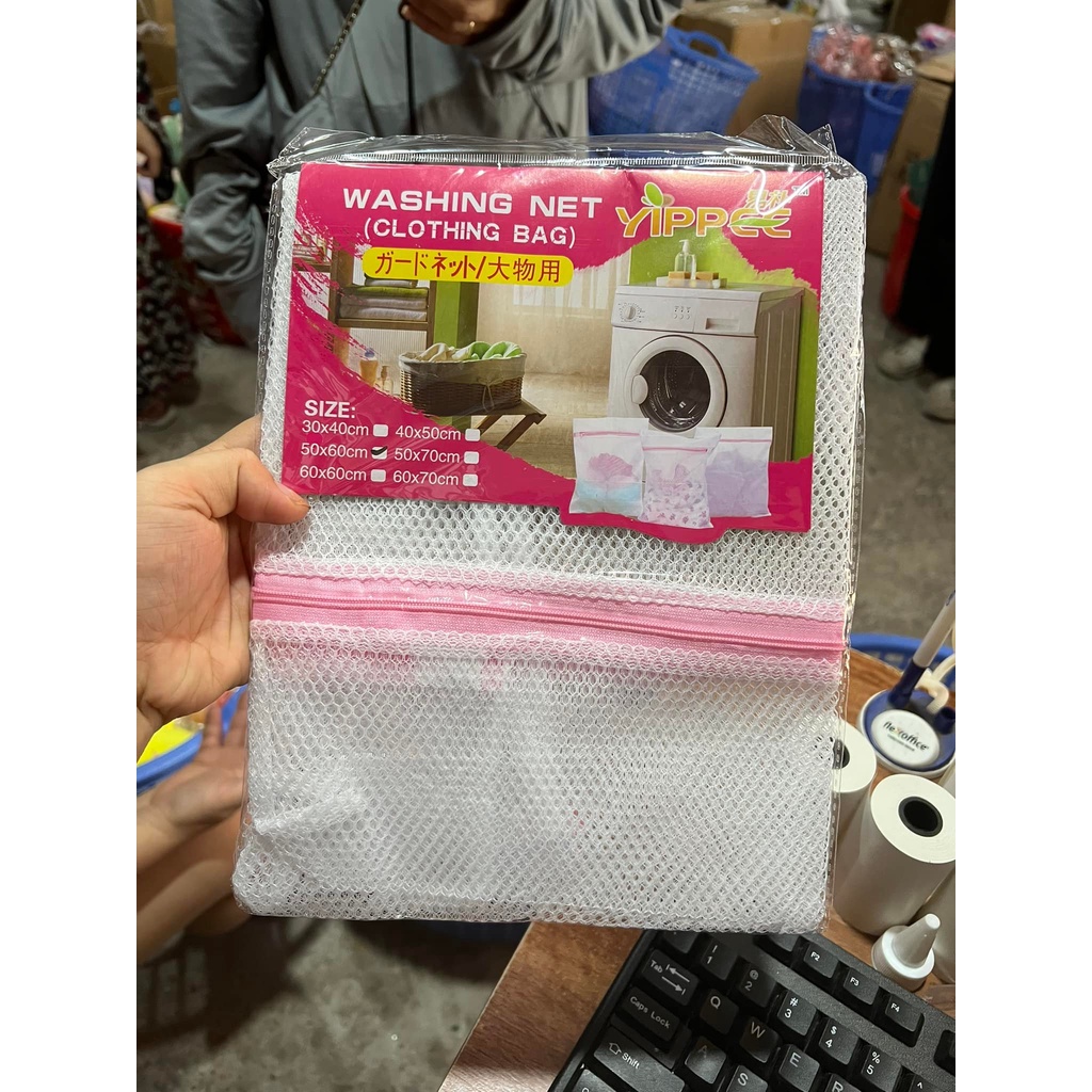 Túi lưới giặt quần áo gia đình, đựng đồ đa năng size to 50*60cm ( 1 chiếc)