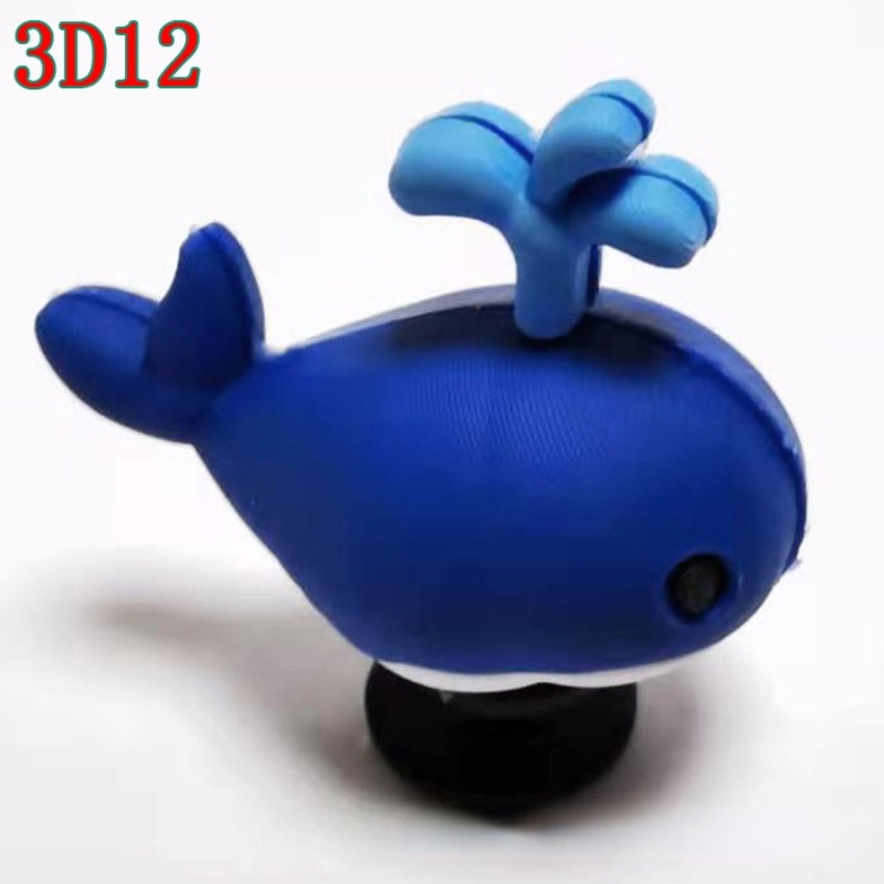 Phụ Kiện Trang Trí Giày Họa Tiết Cá Mập/Hoa/Cá Mập/Cầu Vồng 3D DIY