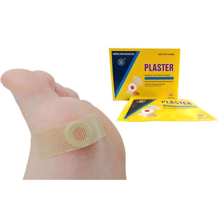 PLASTER Miếng dán mụn cóc , sản phẩm dành cho người bị mụn cóc, mụn mắt các chân, dễ sử dụng và không tái phát