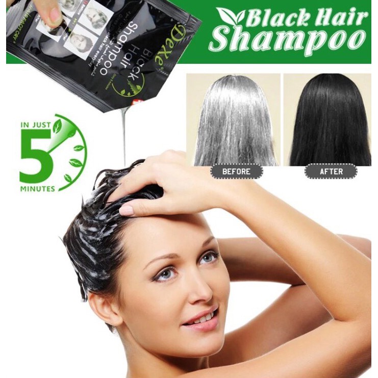 (NK Anh quốc ) Dầu gội đen tóc Dexe - 100% thảo dược Hộp 10 gói | BigBuy360 - bigbuy360.vn