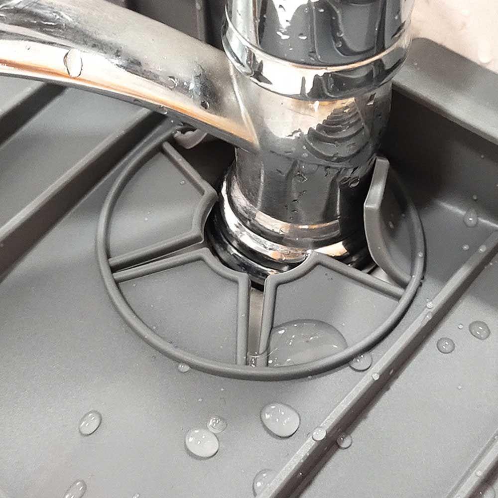 Miếng Đệm Silicone Gắn Vòi Nước Bồn Rửa Chén Chống Văng Nước Có Thể Giặt Rửa