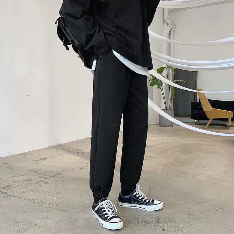 Quần jogger bo ống gấu vải nỉ thun da cá hàng loại 1 nam nữ bigsize 100kg