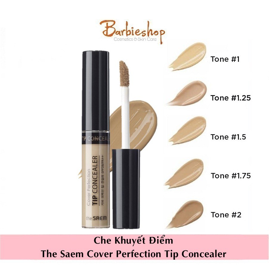 Kem Che Khuyết Điểm The Saem Cover Perfection Tip Concealer