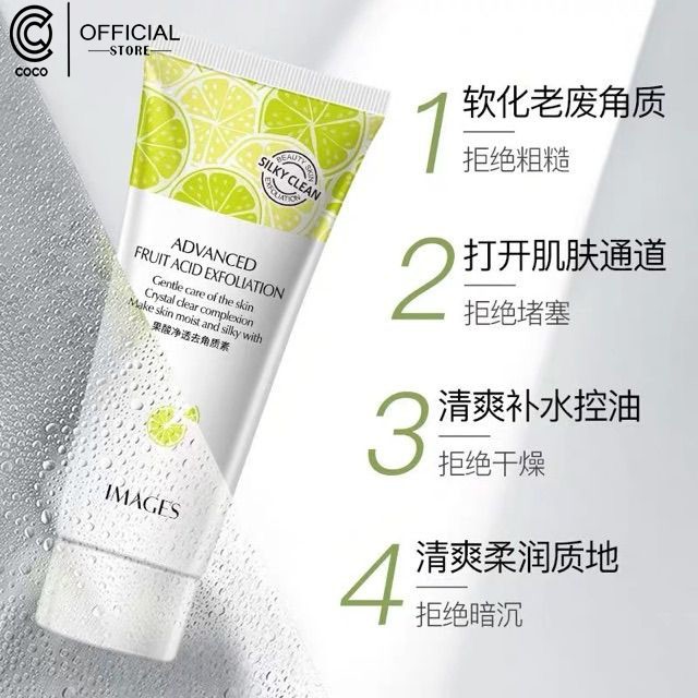 Gel Tẩy Tế Bào Chết, Tẩy Da Chết Dành Cho Da Mặt Chiết Xuất Chanh Tươi 80gr