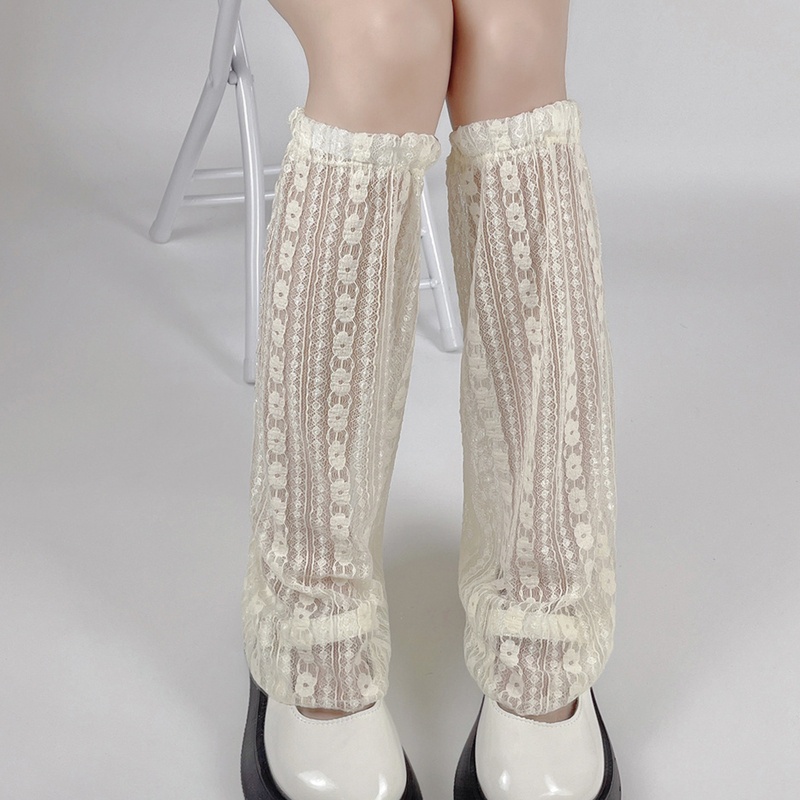 Tất Lưới Mỏng Giữ Ấm Chân Họa Tiết Kẻ Sọc Dọc Phong Cách Lolita Nhật Bản Ngọt Ngào Mùa Hè Cho Nữ