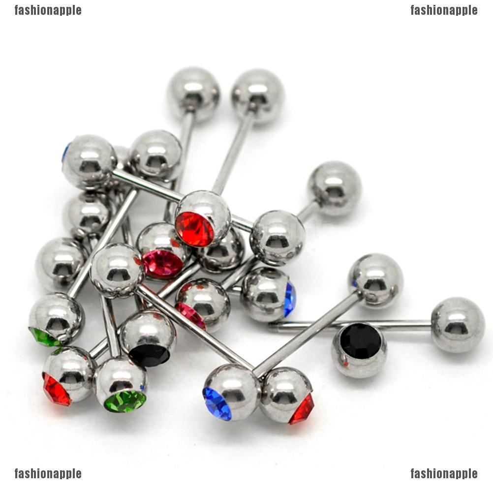 Set 5 Khuyên Lưỡi Đính Đá Cá Tính