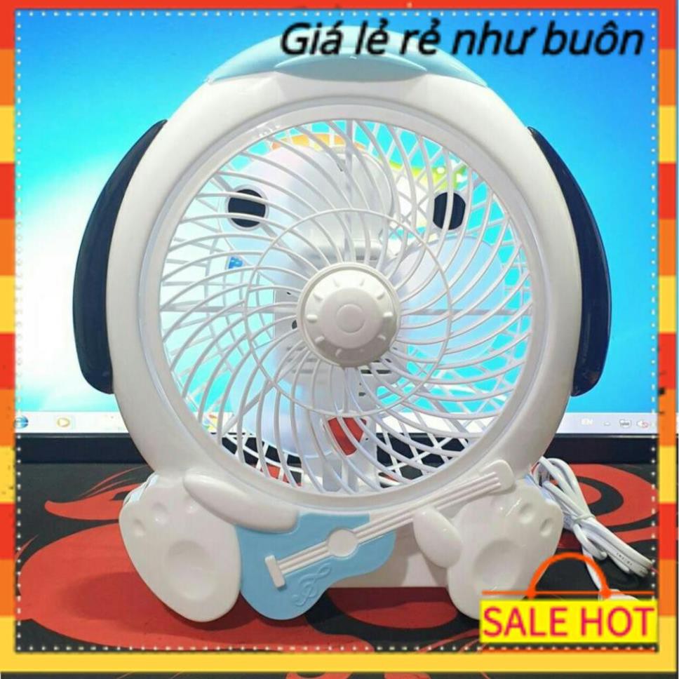 Quạt mini để bàn hình thú cắm điện kute nhỏ gọn tiết kiệm không gian công suất 20W