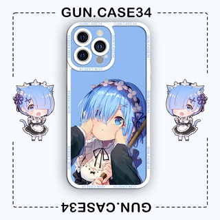 Ốp iphone hoạt hình anime Rem 6/6plus/6s/6splus/7/7plus/8/8plus/x/xr/xs/11/12/13/pro/max/plus/promax