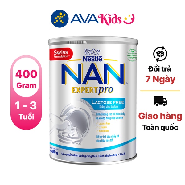 Sữa Bột Nestle NAN Expert Pro Lactose Free 400g - LON - Hàng chính hãng