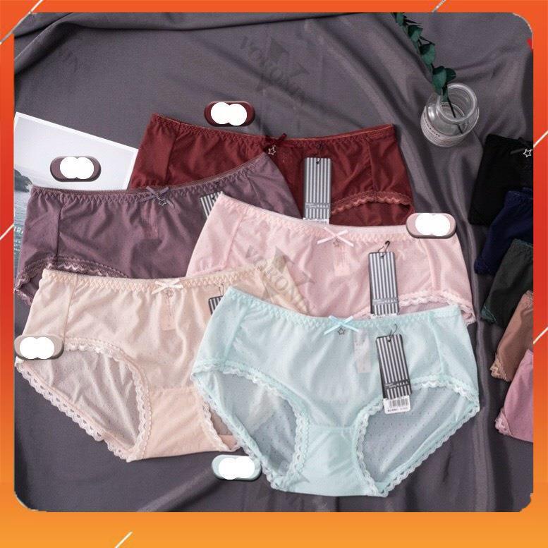 Quần lót nữ thông hơi cao cấp nhẹ tênh thoáng mát viền ren Q2963
