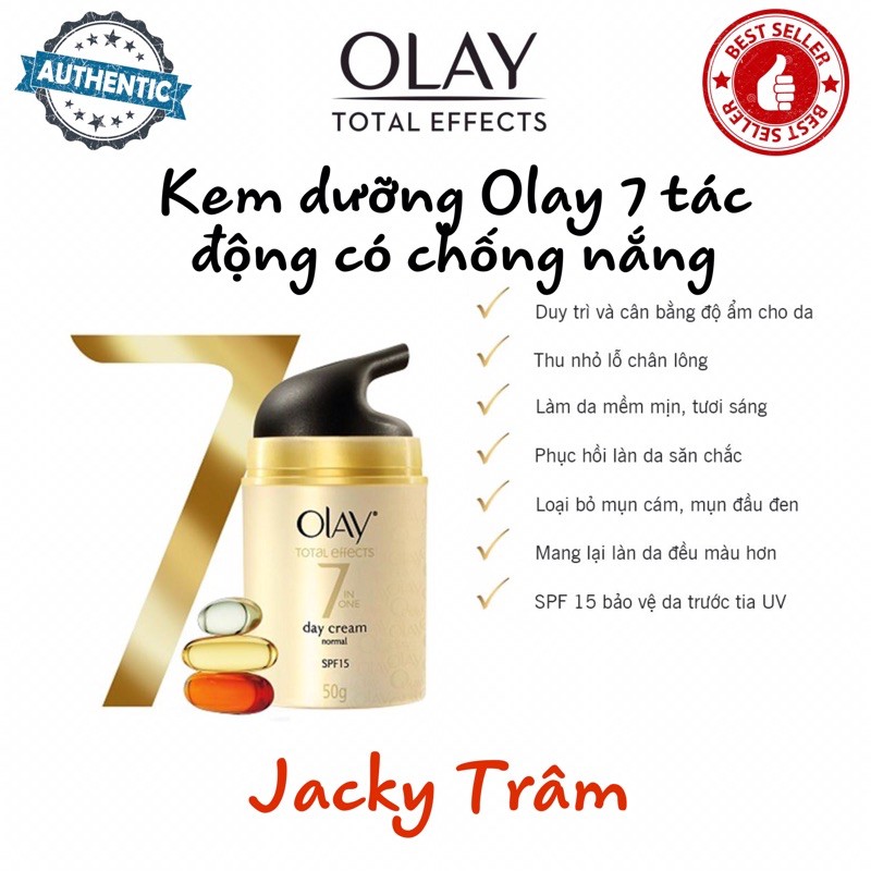 Kem dưỡng da chống lão hóa Olay Total Effects 7 in One Anti-Aging Moisturizer