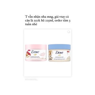 Tẩy tế bào chết body Dove