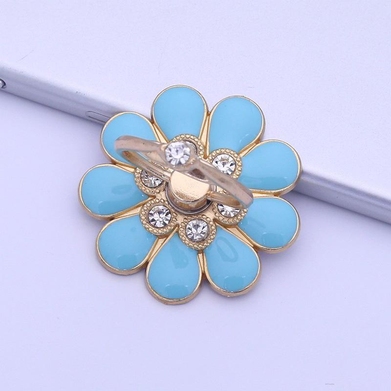 Phone Ring Holder Diamond-plated Flower Shape Metal Finger Rings Bracket For Mobile Phone coldwind.vn