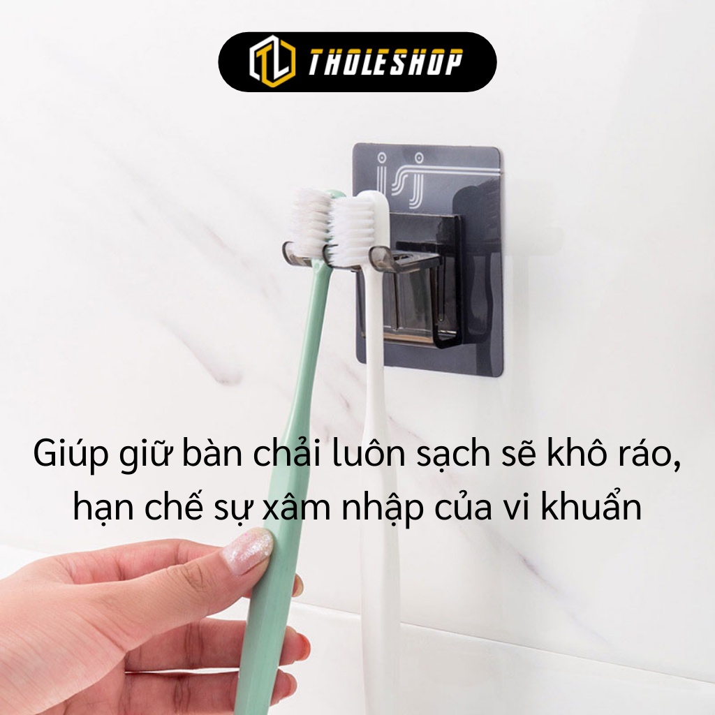 Giá Treo Bàn Chải Đánh Răng - Bộ Úp Bàn Chải Và Cốc Đánh Răng Dán Tường Siêu Chắc 10097