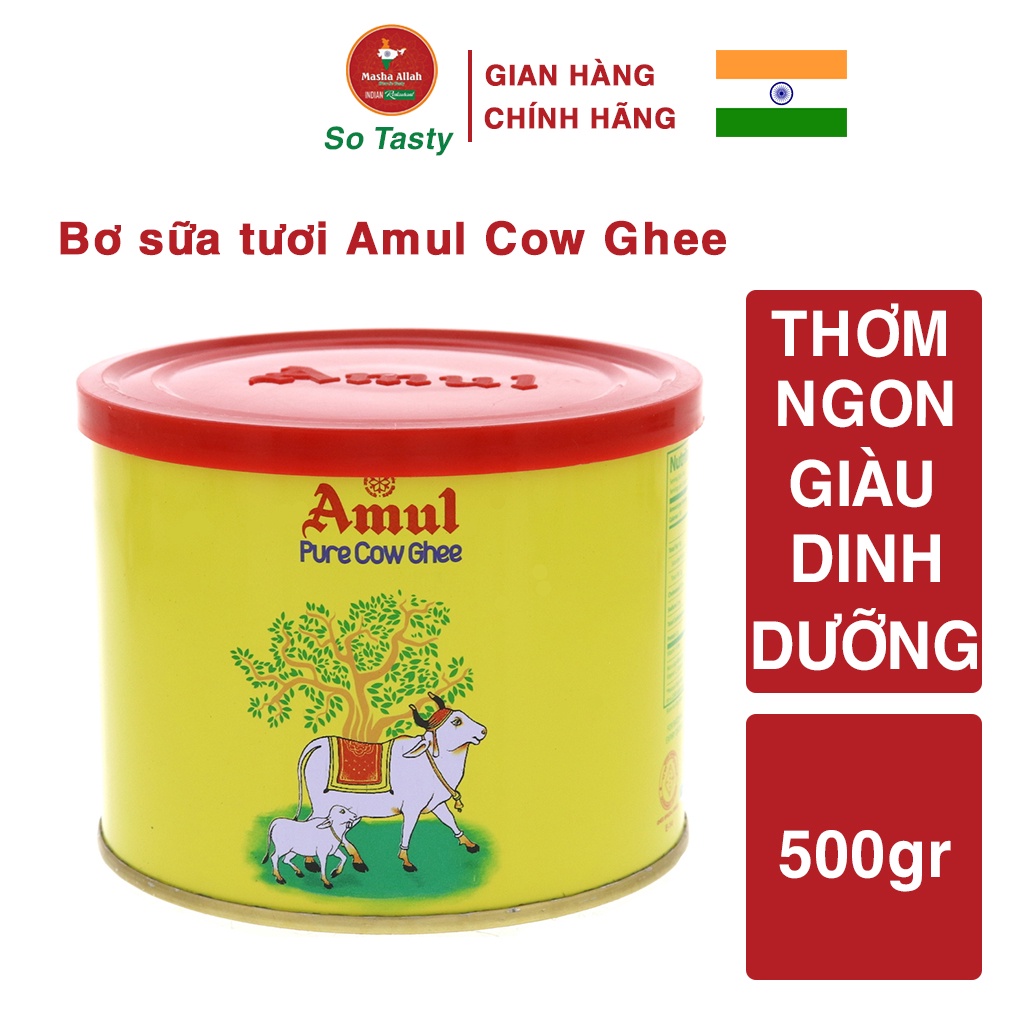 Bơ sữa tươi amul cow ghee 500gr hương vị thơm ngon, giàu dinh dưỡng - ảnh sản phẩm 1