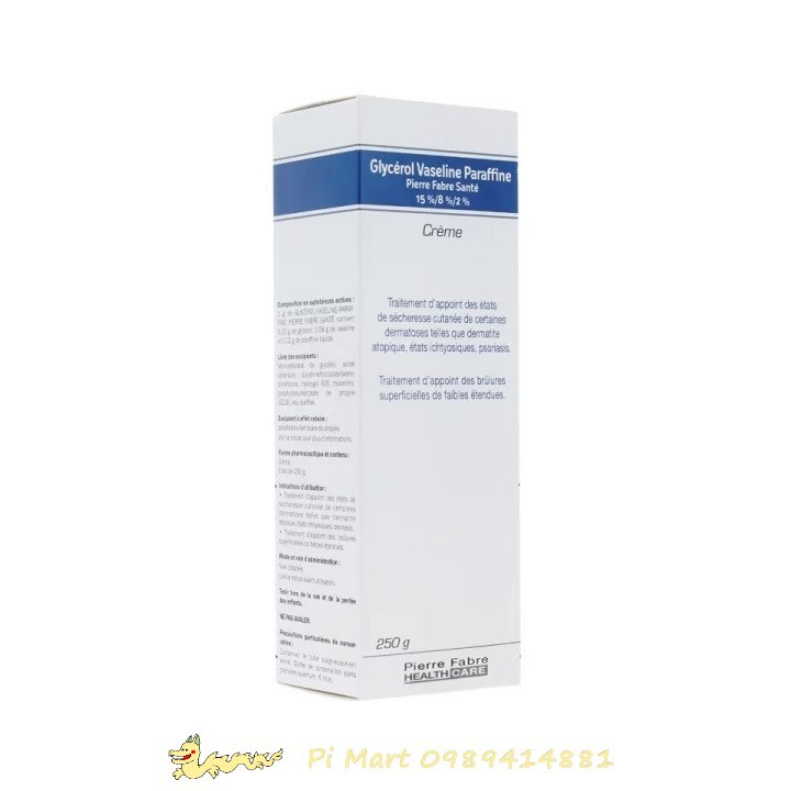 Kem nẻ GLycerol Vaseline Paraffine 250g (Dexeryl)