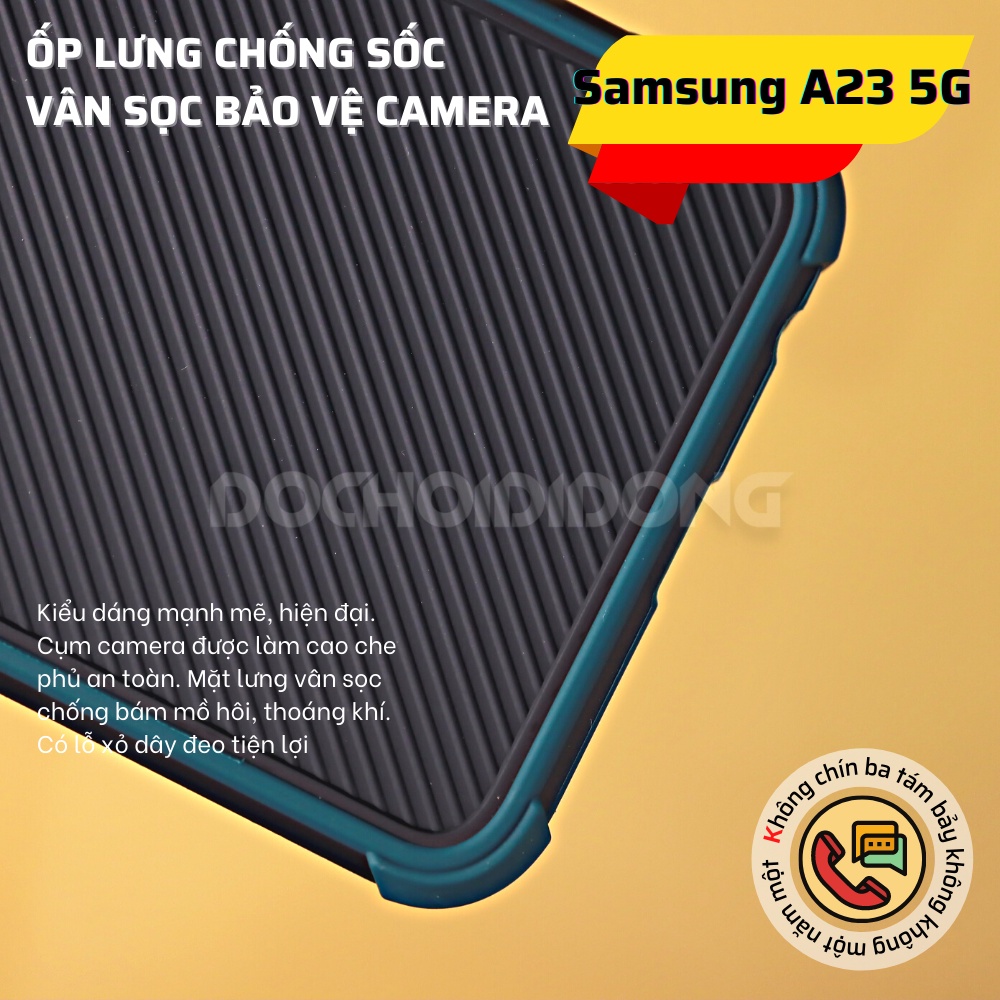 Ốp lưng Samsung A23 5G vân sọc bảo vệ camera