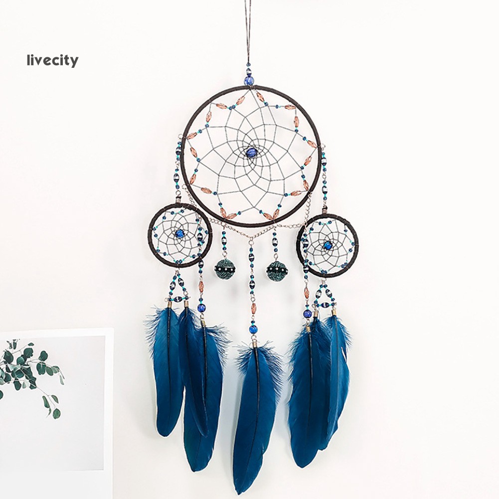Dreamcatcher Đính Lông Vũ Trang Trí