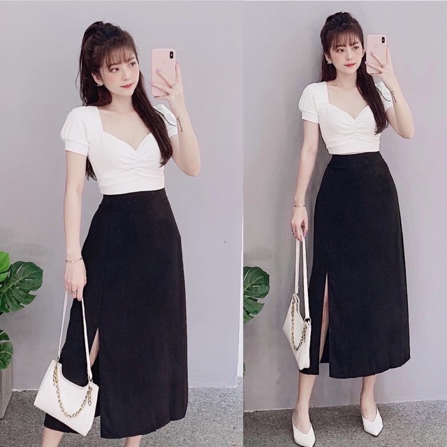 Set xẻ tà dài