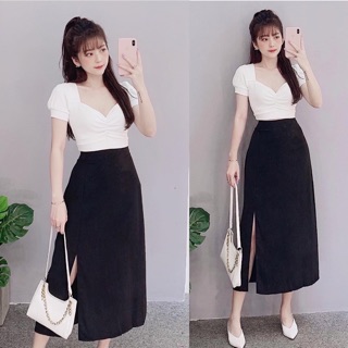 Set xẻ tà dài