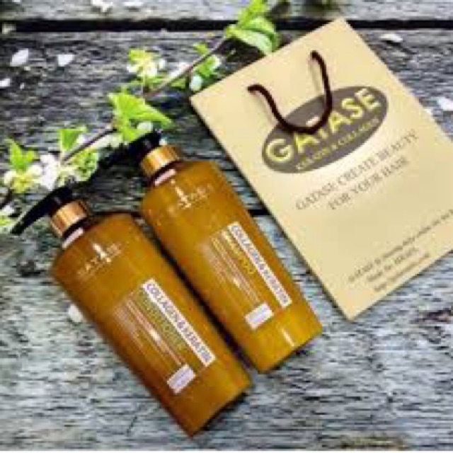 Dầu gội hoặc Dầu xả GATASE collagen & Keratin 500ml