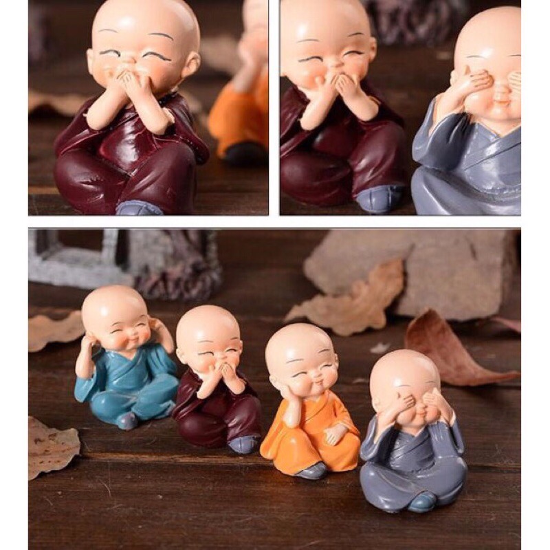 bộ tượng 4 chú tiểu tứ không