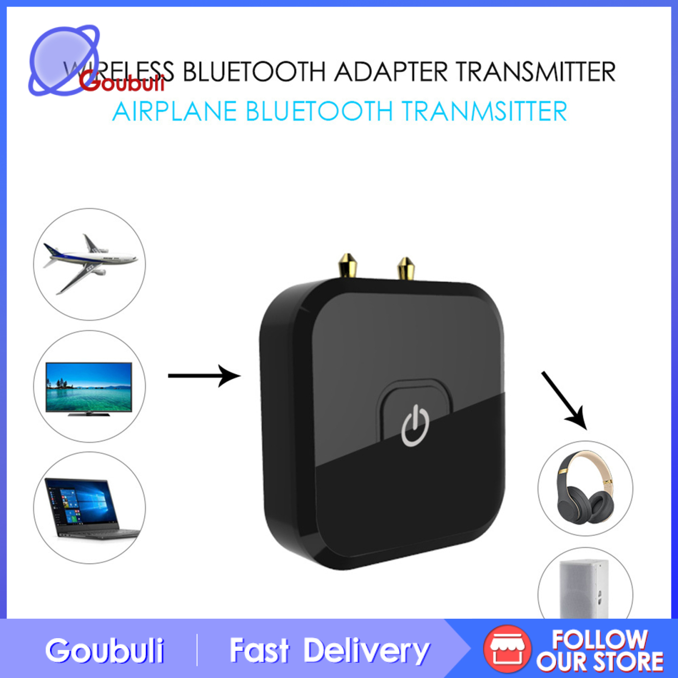 Bộ Chuyển Đổi Không Dây Bluetooth Màu Đen | BigBuy360 - bigbuy360.vn
