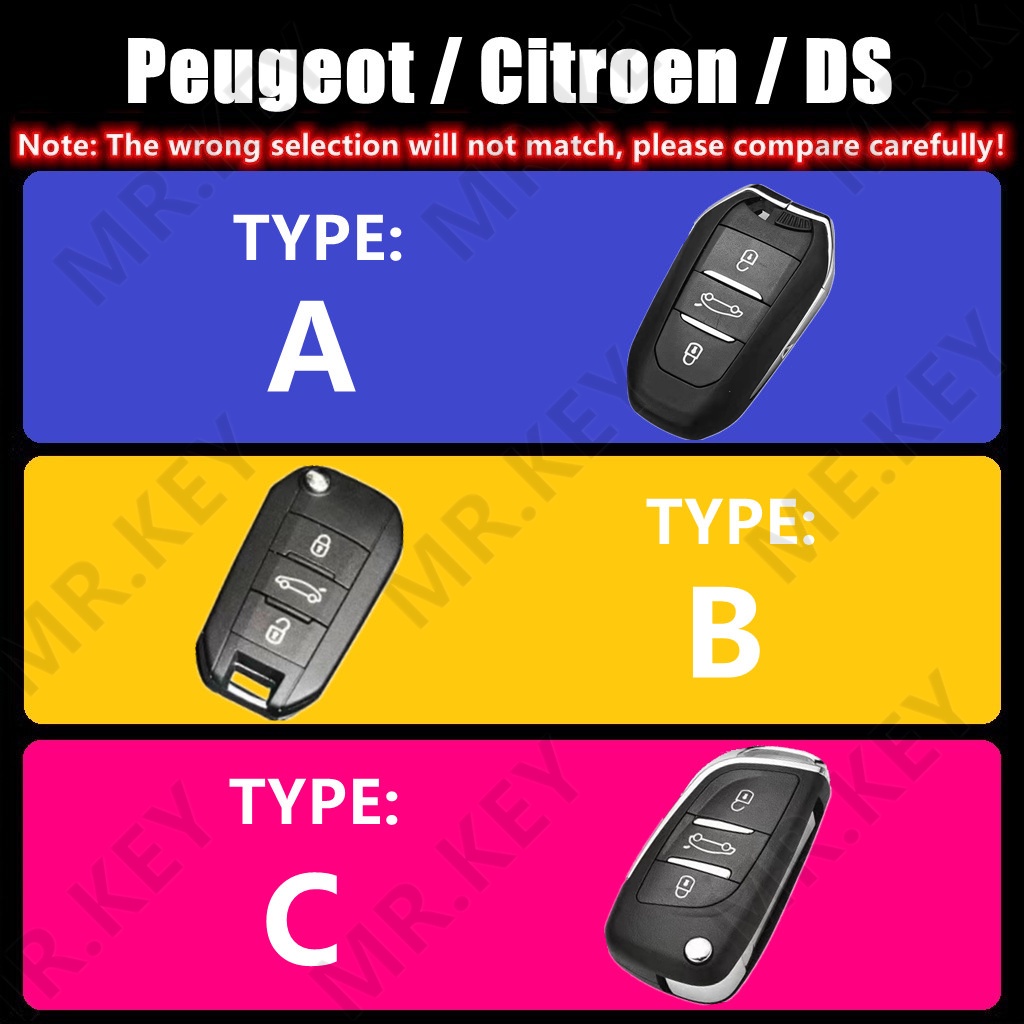 Vỏ Bảo Vệ Chìa Khóa Thông Minh Cho Peugeot 308 408 508 2008 3008 4008 5008 Citroen C4 C4L C6 C3-XR