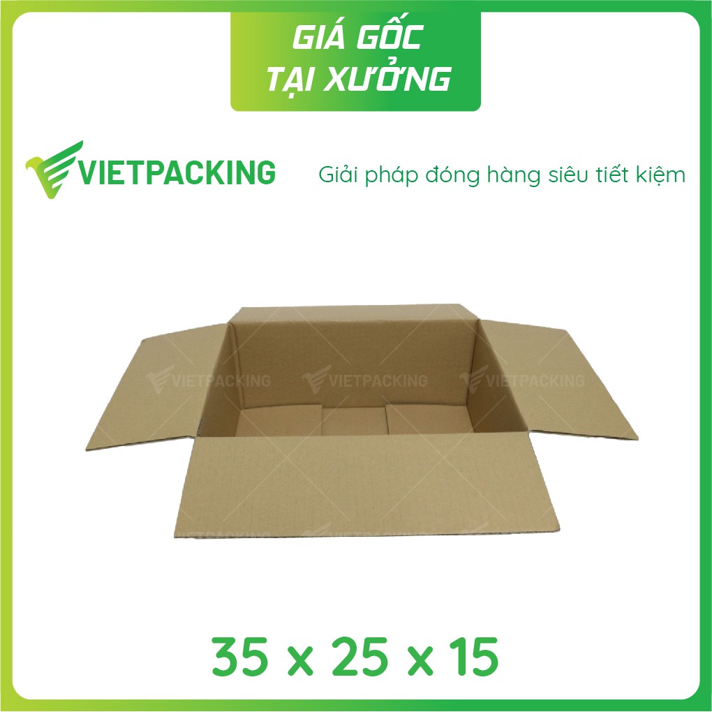 35x25x15 - 10 hộp carton đóng hàng tiện lợi V198