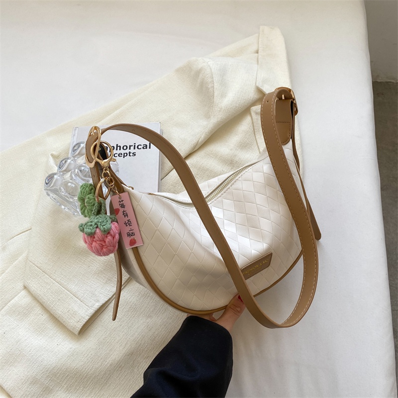 Túi đeo vai IELGY màu sắc tương phản phong cách phương tây thời trang dành cho nữ