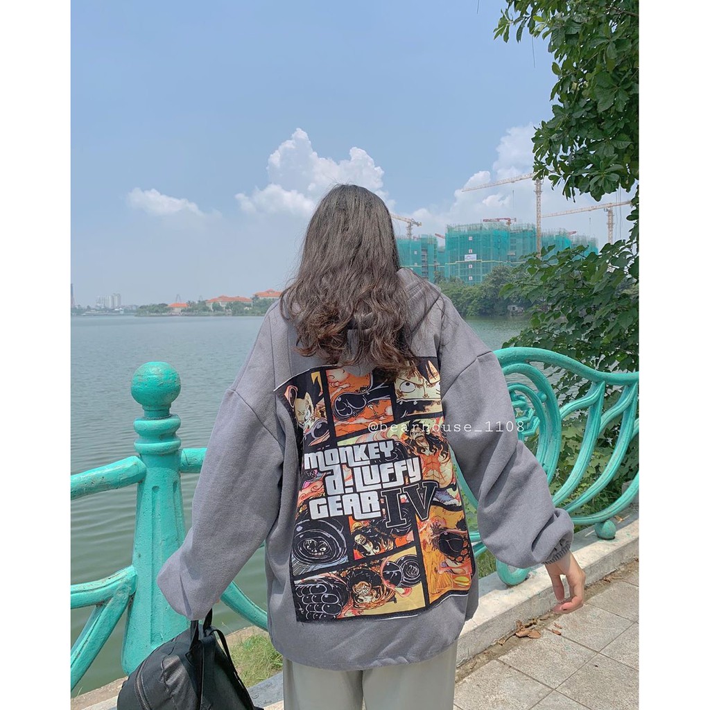 Áo Khoác Hoodie MONKEY LUFFY unisex (Ảnh thật) - ÁO KHOÁC NỈ MONKEY 5D | BigBuy360 - bigbuy360.vn