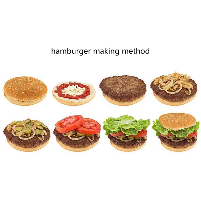 Khuôn Ép Thịt Làm Hamburger Hình Tròn Bằng Kim Loại Cao Cấp