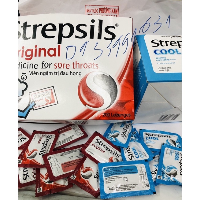 Kẹo strepsils-Gói 2viên