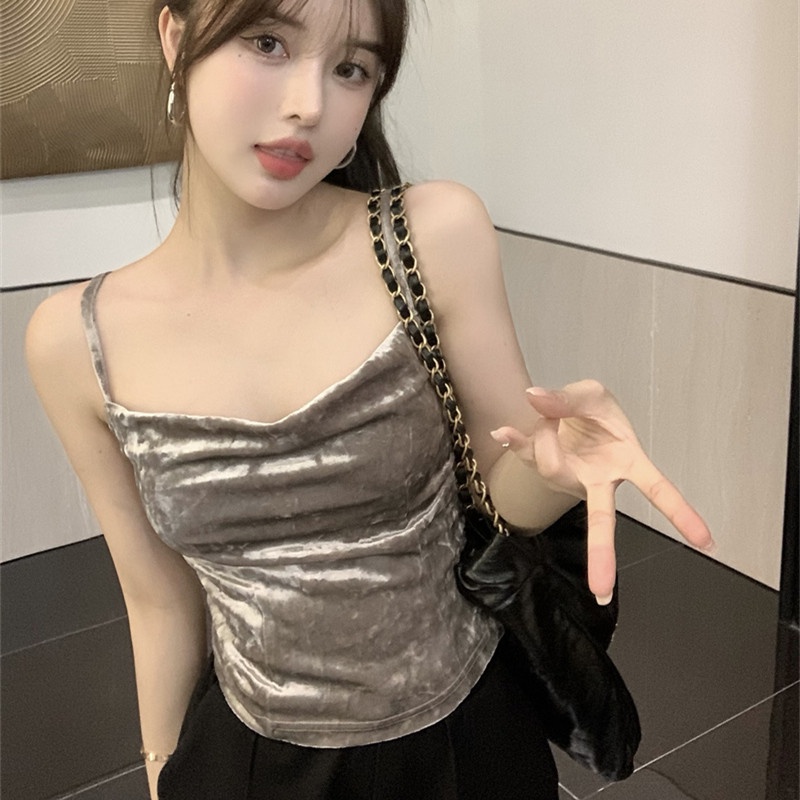 Áo Dây Nhung Cổ Yếm