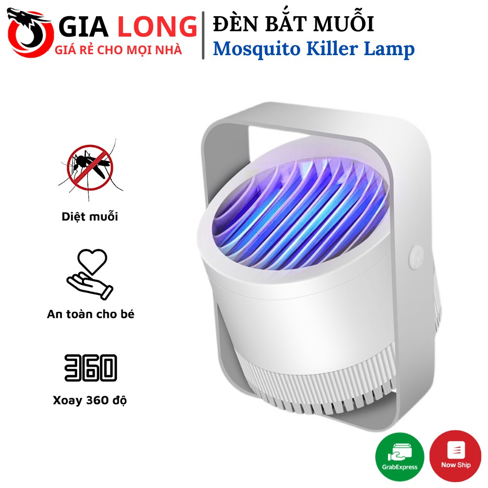 [ FREE SHIP ] Đèn bắt muỗi Mosquito Killer Lamp Xoay 360 Cao Cấp, Đèn Bắt Muỗi Cảm Ứng Ánh Sáng, Quạt Hút Siêu Mạnh