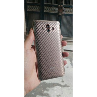 [Huawei Mate 10] Dán lưng 3D vân Cacbon - Carbon