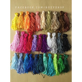 [THÊM MÀU MỚI] (bó 6m-6m5) (mã số 20-50) dây cotton thắt vòng 1mm nguyên liệu thủ công]