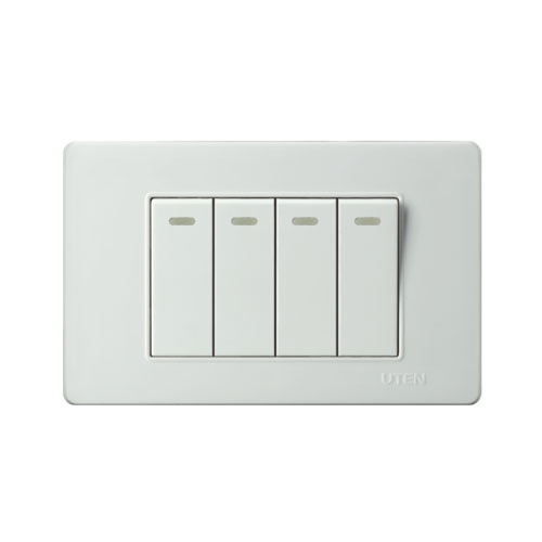 Bộ 4 công tắc 1-2 chiều Uten Series V3.0-2PGK31L/PM3
