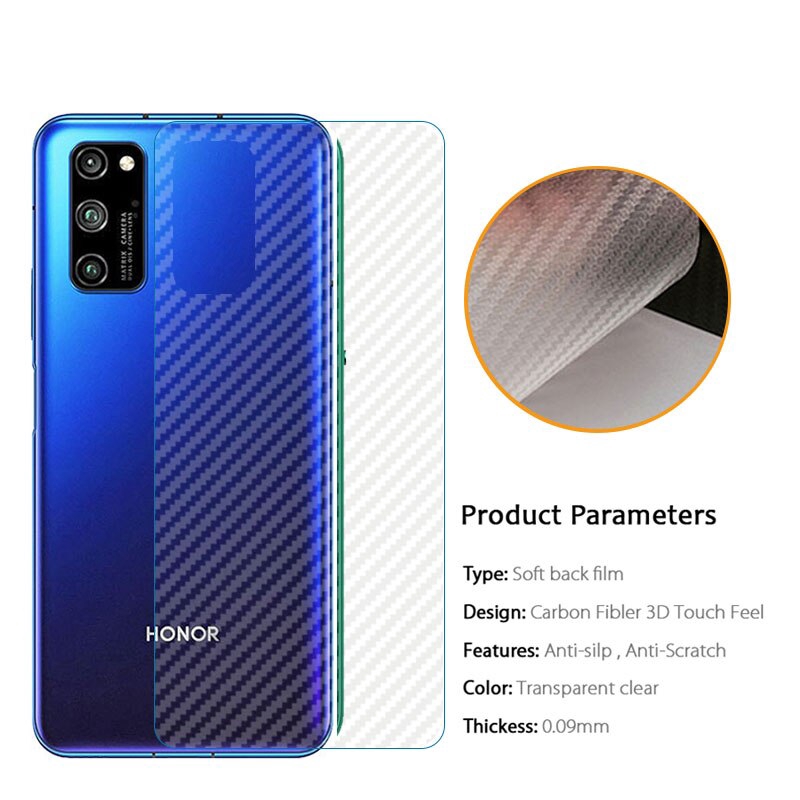 Miếng Dán Lưng Sợi Carbon Cho Huawei Nova 5T 7i 7 SE Nova 4 4e 3e 3i 3 2i 2 Lite