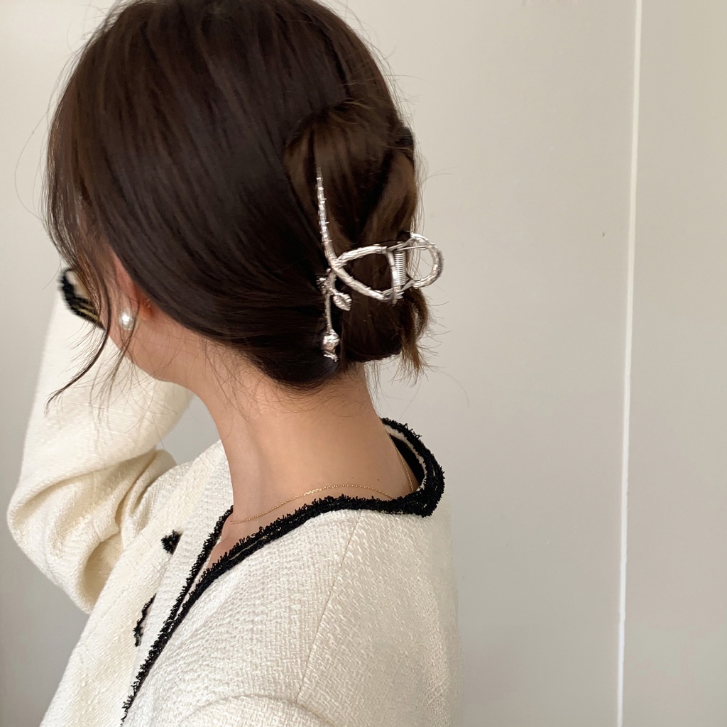 Kẹp Tóc Nữ Hình Cá Mập Phong Cách Hàn Quốc Đơn Giản