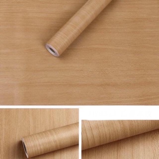 10m Giấy dán tường giả vân gỗ ảnh thật keo sẵn khổ rộng 45cm