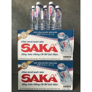 NƯỚC KHOÁNG KIỀM SAKA (THÙNG 24 CHAI 355ML)