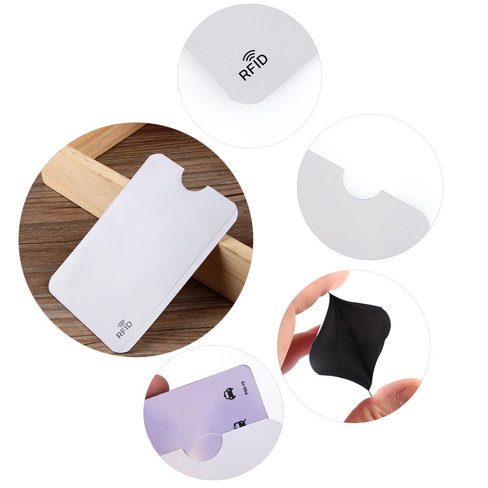Set 5 Vỏ Nhôm Bọc Thẻ Từ Rfid An Toàn Chống Trộm Nhiều Màu Sắc