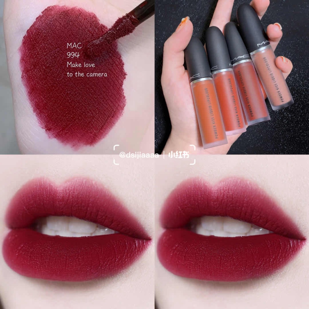 Số Màu Phong Cách Mới!Son Môi Mac / meike 977 / 982 / 973 / 974 / 975 Màu Lì Đẹp Mắt