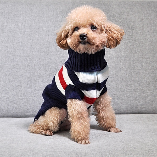 Áo len cho chó Quần áo khoác thú cưng Trang phục cho chó nhỏ vừa và lớn 4 màu