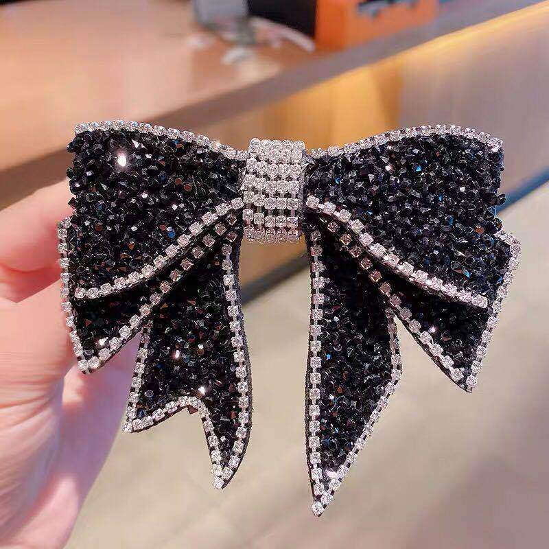 Kẹp Tóc Đính Đá Kim Cương Toàn Bộ Phong Cách Hàn Quốc Cao Cấp