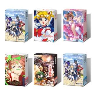 30 cái / hộp thẻ lomo photocard genshin/attack on titan/jujutsu kaisen/sailor moon