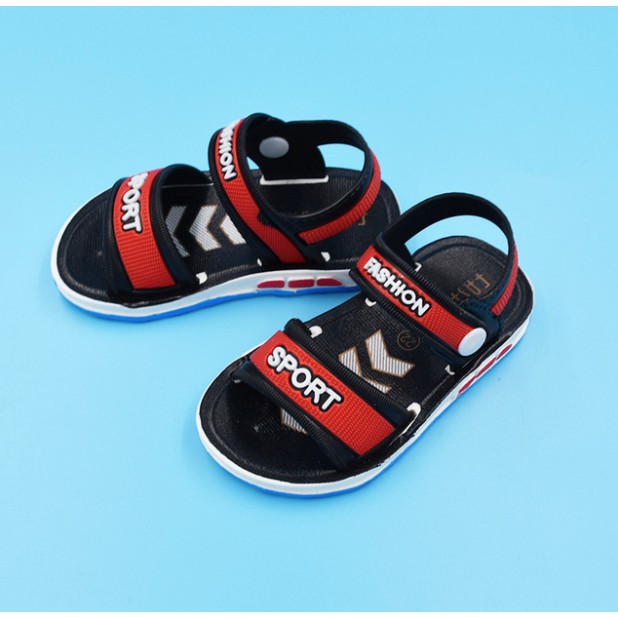 Xăng đan bé trai, dép bé trai Fashion Sport (Đỏ - xám - xanh) + Tặng tất vớ cho bé